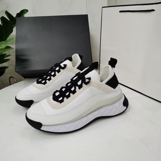 Daddy Shoes Women's Stitching Casual Sports Women's Shoes White Shoes Thick-soled Light Zenggao Women's Shoes