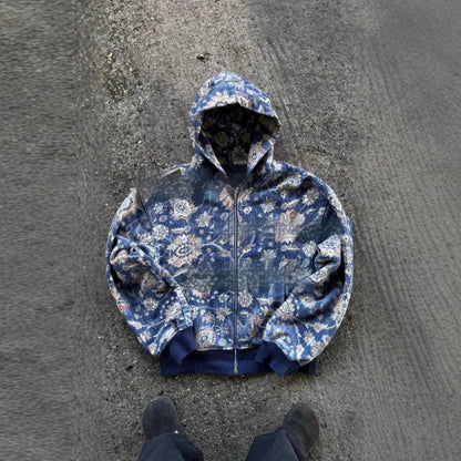Hooded Loose Zip Hooded Coat